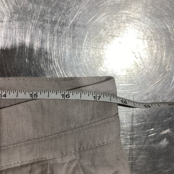 Gap Women’s Linen Blend Wide Leg Pants Beige with Drawstring - Picture 2 of 3